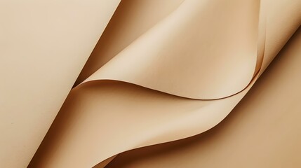 Elegant beige curves creating a minimalist abstract design. perfect for backgrounds and stylish content. clean, modern, and versatile. AI