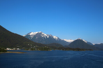 Alaska-Coastal landscape in Sitka Sound, United States