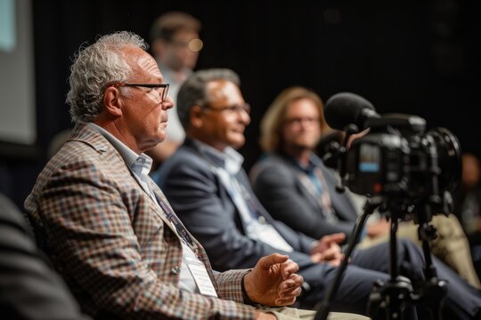 Q&A session with industry thought leaders addressing queries from the audience on business strategies, on Discussion Panel, Generative AI