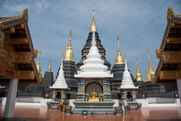 Fototapeta premium Wat Den Salee Sri Muang Gan or Ban Den temple is the most famous landmark in Chiang Mai, Thailand