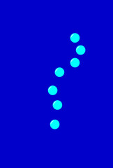 blue bubbles on a blue background