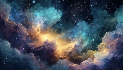 Fototapeta na wymiar Colorful space galaxy cloud nebula. Stary night cosmos. Universe spiral science astronomy. Supernova background wallpaper