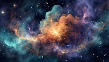 Colorful space galaxy cloud nebula. Stary night cosmos. Universe spiral science astronomy. Supernova background wallpaper