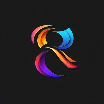 Design concept of a colorful stock logo.