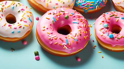 Donut food illustration sweet delicious