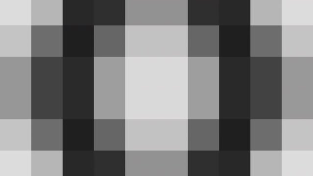 Abstract creative black and white square mosaic motion background. Video animation Ultra HD 4k footage.