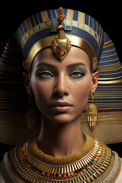 Tiye, portrait of a woman queen of ancient Egypt.