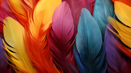 Beautiful abstract feather background, feather texture