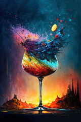 colorful cocktail