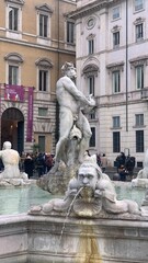  fountain in piazza navona city