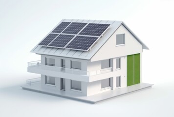 house with solar panels on the roof