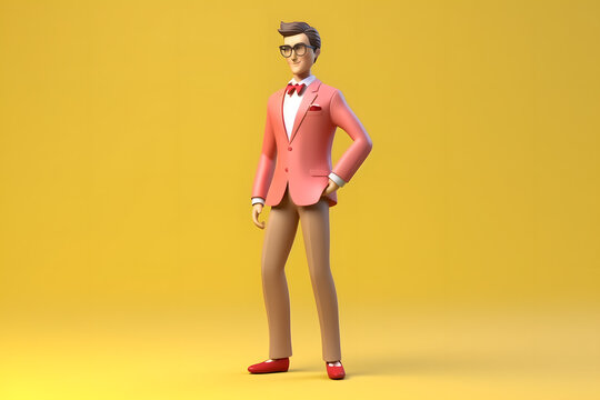 3d rendering Franchise businessman character