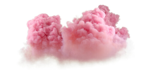 Twilight evening cloudscape clipart on transparent backgrounds 3d rendering png