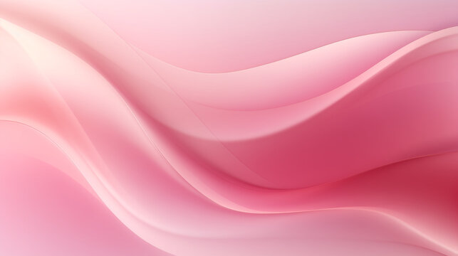 Delicate pink waves forming a graceful ,Pink and White Shiny Wave Background Illustration ,Abstract pink background