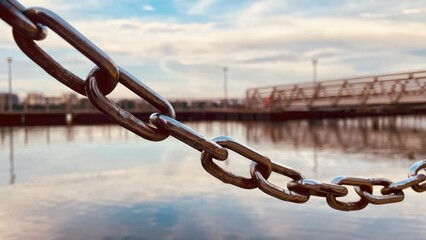 Galvanized Long Chain Fence Metal Pier