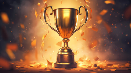 The celebration kicked off, and the majestic trophy was showered