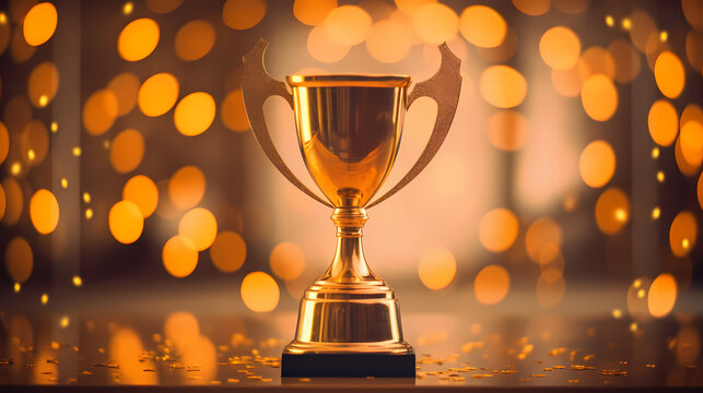 The celebration kicked off, and the majestic trophy was showered