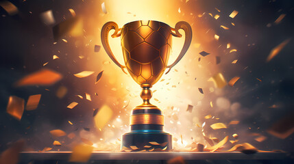 The celebration kicked off, and the majestic trophy was showered