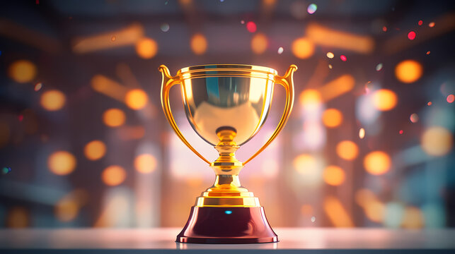 The celebration kicked off, and the majestic trophy was showered