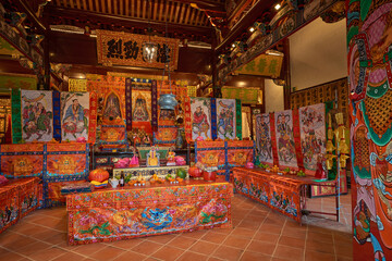 Clan house celebration at the Taoism temple dedicated to the Gods.