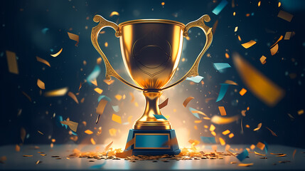 The celebration kicked off, and the majestic trophy was showered