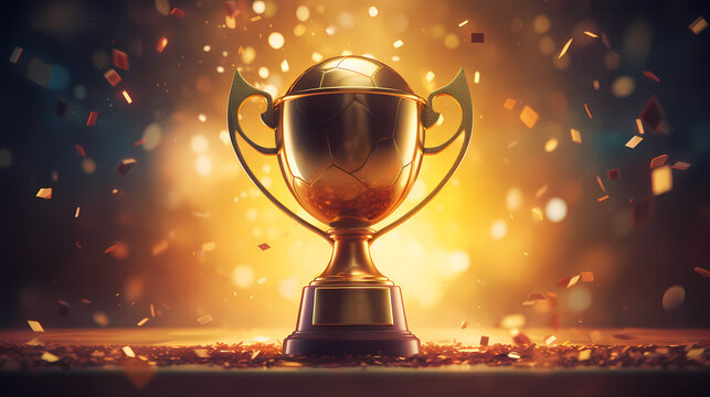 The celebration kicked off, and the majestic trophy was showered