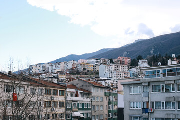 Colorful Houses at Turkey on The Hill of Mountain