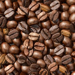 Coffee Beans background. Freshly roasted coffee beans. can be used as background. Coffee composition