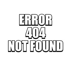 3D 404 Error not found
