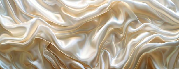 soft white silk, in the style of graphic illustration, wavy, photorealistic pastiche, graceful curves