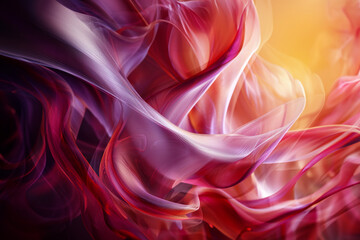 Obraz premium Abstract colourful rainbow distorted waves background flowing fluid romance event backdrop