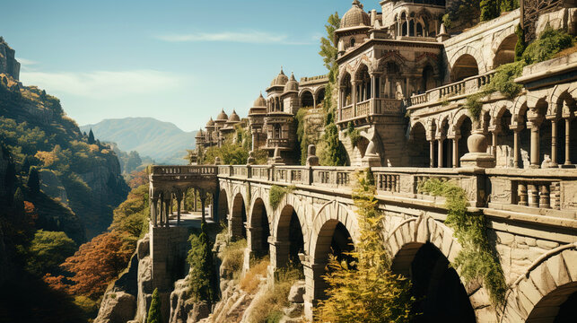 Castles hanging on the railing of the bridge, like small monuments of fidelity and devo
