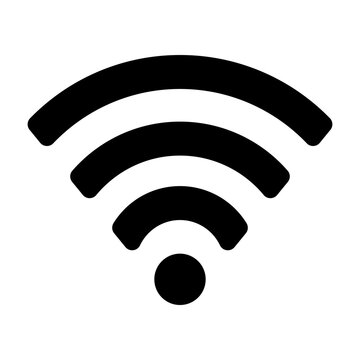 WiFi Icon. Wireless Connection, Internet, Www, Worldwide Web, Network, Net, Communication, Easy Access To Information, Search, Surf, User, Gadget Device, Personal Computer Stable. Vector Illustration