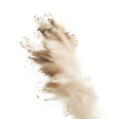 sand dust on transparent background