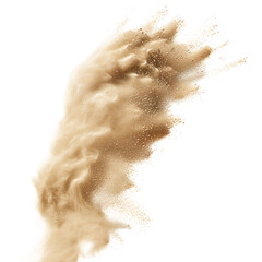 sand dust on transparent background