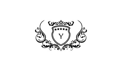 Luxury Crown Blade Shaped Alphabetical Logo