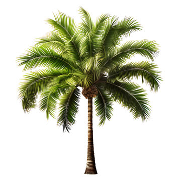palm tree isolated on a transparent background