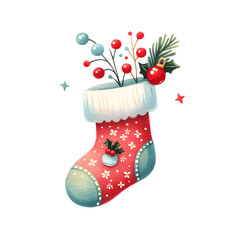 christmas stocking with gifts