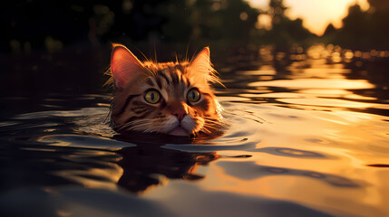 Obraz premium cat illustration