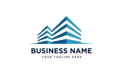 real estate building logo vector