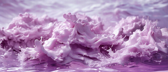 Pink and Purple Watercolor Flow, Abstract Artistic Background, Liquid Paint Texture, Creative and Colorful Design