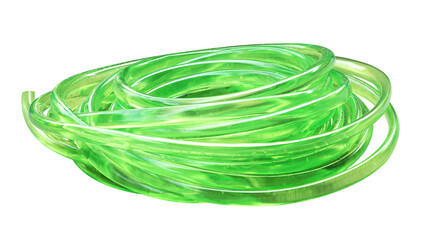 Green rubber tube