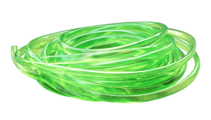 Green rubber tube