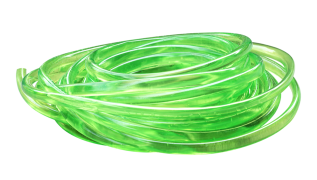 Green rubber tube