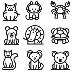 animal anatomy icons