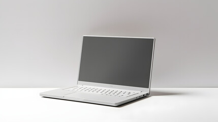 small and simple laptop on a table