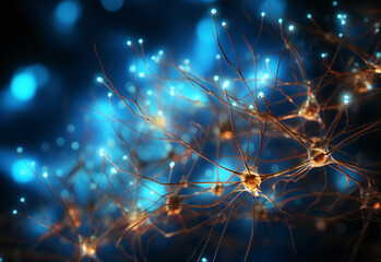 Fototapeta premium Unveiling the Intricacies of Human Brain Neurons, A Journey into Cognitive Wonders 