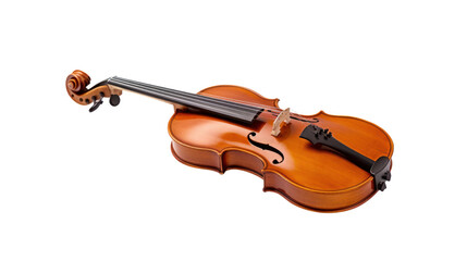 Fototapeta na wymiar Violin damaged isolated on transparent and white background.PNG image