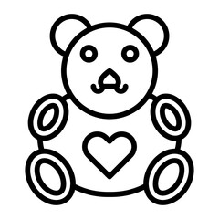 Teddy Bear line icon