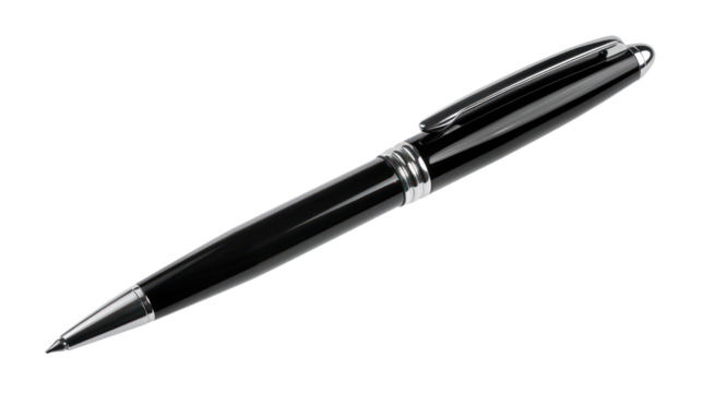Pen ballpoint pen isolated on transparent and white background.PNG image